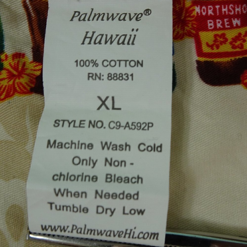 Hawaiian North Shore Beer Bottle Shirt X-Large - Picture 4 of 4